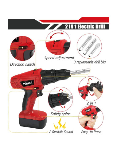 Juego de herramientas para niños EP TOY TOOL 606-1