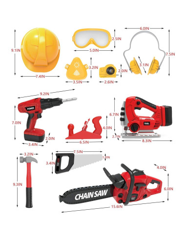 Juego de herramientas para niños EP TOY TOOL 606-1