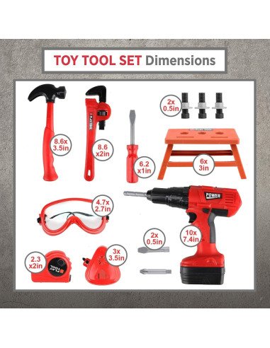 Juego de herramientas STEAM Life para niños 3-7 años