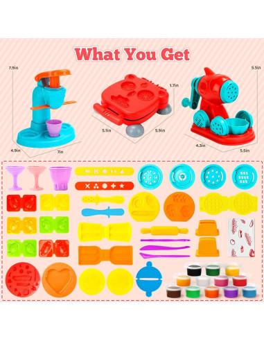 Juego de Masa 3 en 1 SOCBTNSO para Niños 1,04 kg