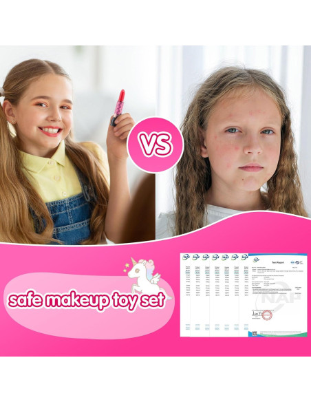 Juego de Maquillaje Lavable PLOOHT para Niñas 5 a 8 Años