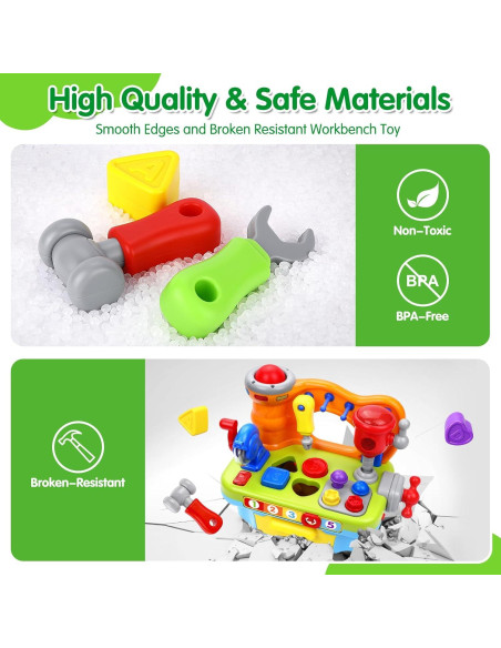 Banco de Trabajo Musical ORWINE para Niños 1-2 Años