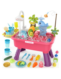 Mesa de Agua Eléctrica 4 en 1 Flybakiz para Niños