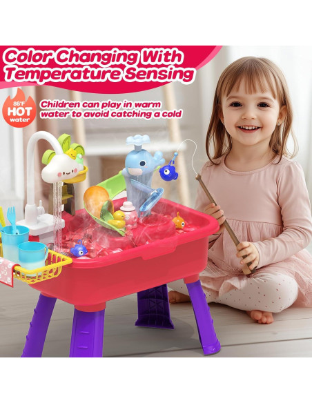 Mesa de Agua Eléctrica 4 en 1 Flybakiz para Niños