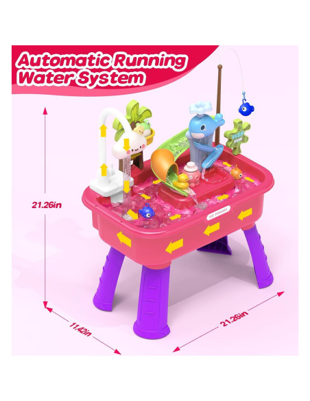 Mesa de Agua Eléctrica 4 en 1 Flybakiz para Niños