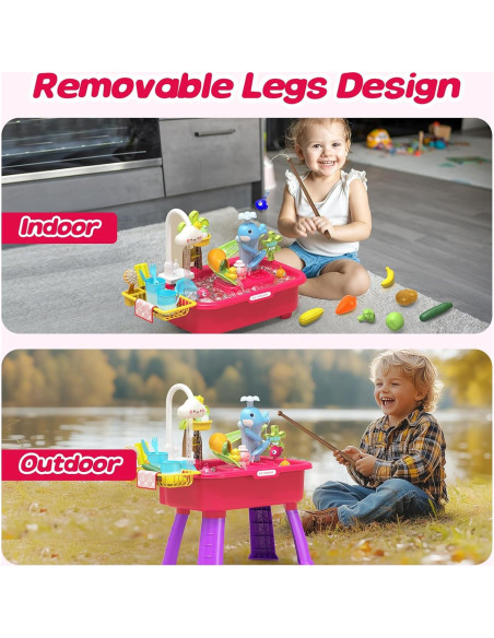 Mesa de Agua Eléctrica 4 en 1 Flybakiz para Niños