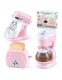 Set de Juguetes de Cocina PLAY con Cafetera, Batidora y Tostadora