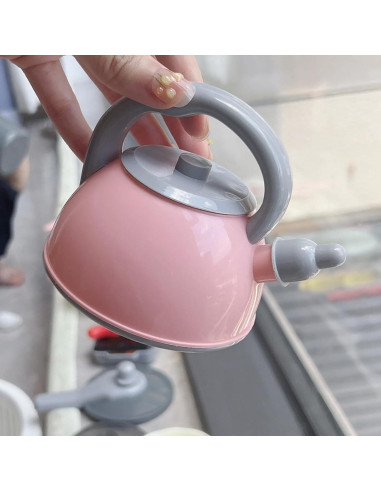 Juego de Cocina de Juguete Winbar 61 Piezas Rosa