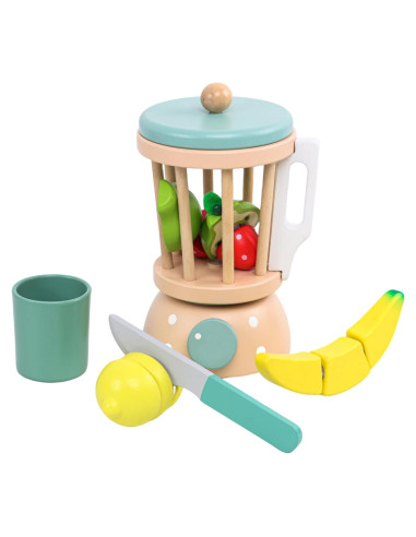 Juego de Cocina de Madera MIKNEKE Licuadora para Niños