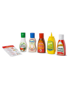 Set de Comida de Juego Melissa & Doug 5 Piezas Condimentos