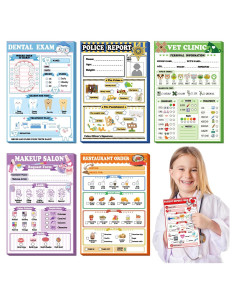 Eaasty 6 Notepads de Juego de Imaginación 40 Páginas