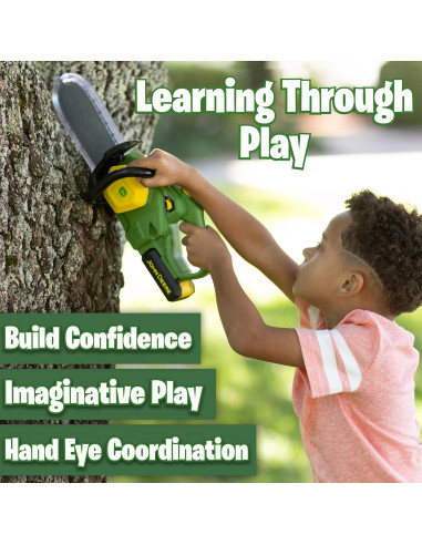 Juguete motosierra John Deere con luces y sonidos 42,9 cm