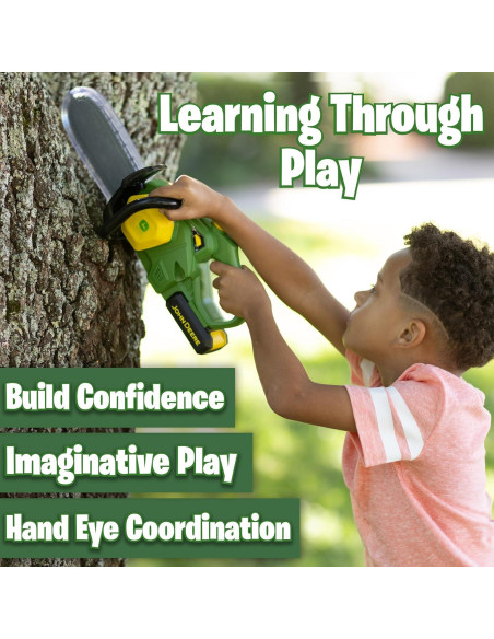 Juguete motosierra John Deere con luces y sonidos 42,9 cm