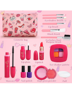 Set de Maquillaje Falso Woumserta para Niñas 3 a 6 Años 2