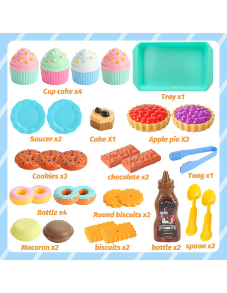 Juego de Juguetes de Postres LOVESTOWN - 29 Piezas