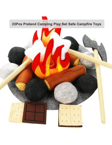 Set de Juguetes de Camping Yowlieu 23 Piezas para Niños