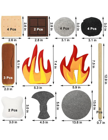 Set de Juguetes de Camping Yowlieu 23 Piezas para Niños