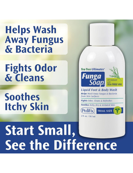 FungaSoap PediFix Jabón Antifúngico 59 ml - Aceite de Árbol de Té