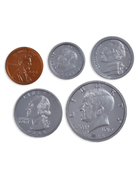 Conjunto de Monedas de Aprendizaje 94 Piezas - Juego Realista