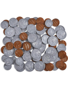 Conjunto de Monedas de Aprendizaje 94 Piezas - Juego Realista 2