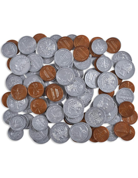 Conjunto de Monedas de Aprendizaje 94 Piezas - Juego Realista