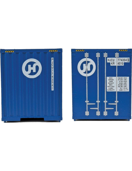 Contenedor Corrugado Hanjin 40' HO Walthers 949-8208