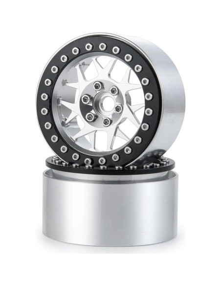 MOHERO Ruedas Beadlock 2.2" (5.08 cm) para Coche RC 1/10