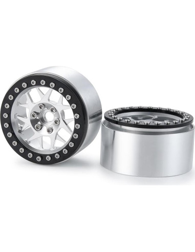 MOHERO Ruedas Beadlock 2.2" (5.08 cm) para Coche RC 1/10