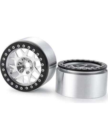 MOHERO Ruedas Beadlock 2.2" (5.08 cm) para Coche RC 1/10