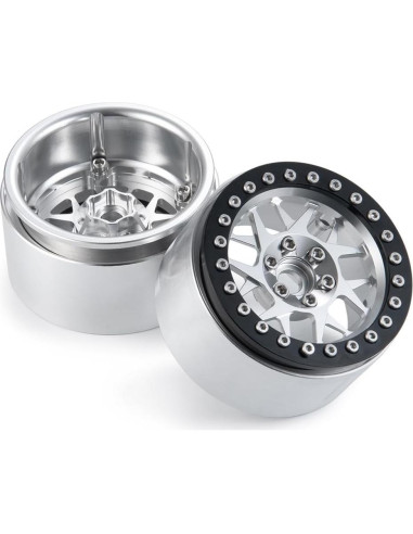 MOHERO Ruedas Beadlock 2.2" (5.08 cm) para Coche RC 1/10