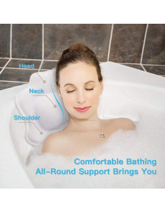 Almohada de Baño B BEAUTYBABY con Ventosas Antideslizantes 2