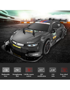 Coche RC GoolRC 1:16 4WD 40KM/H Drift y Carreras Negro 2