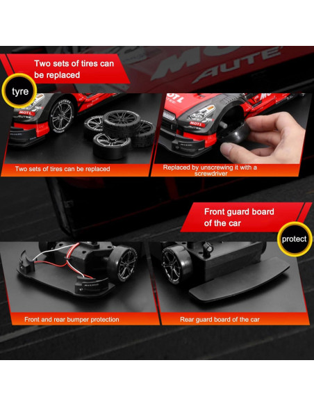 Coche RC GoolRC 1:16 4WD 40km/h Drift y Carreras Negro