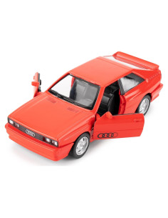 Audi Quattro 1980 1:36 Coche de Metal Rojo Juguete Colección