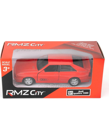 Audi Quattro 1980 1:36 Coche de Metal Rojo Juguete Colección