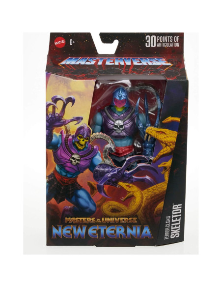 Figura de Acción Garras de Terror Skeletor Masterverse 30 Articulaciones 17.78 cm
