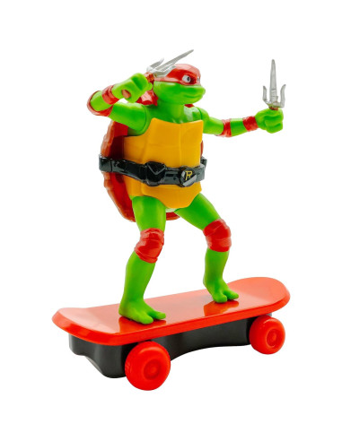 Juguete Patineta TMNT Raphael 12cm para Edades 3+