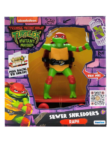 Juguete Patineta TMNT Raphael 12cm para Edades 3+