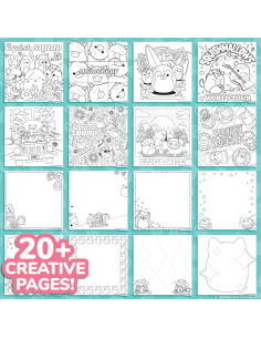 Sketchbook Original Squishmallows con Stickers y Juguete 2