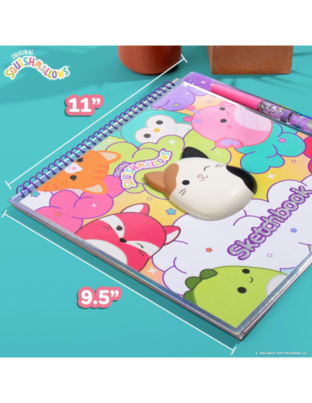 Sketchbook Original Squishmallows con Stickers y Juguete
