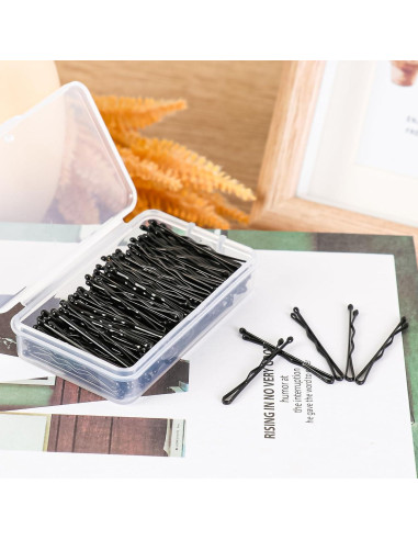 Mini Horquillas Negras DySaLis 150 Piezas 3.5 cm para Cabello
