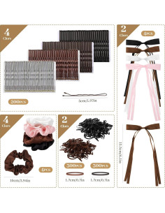 Set de Accesorios para el Cabello Nitelemn 760 Piezas 2