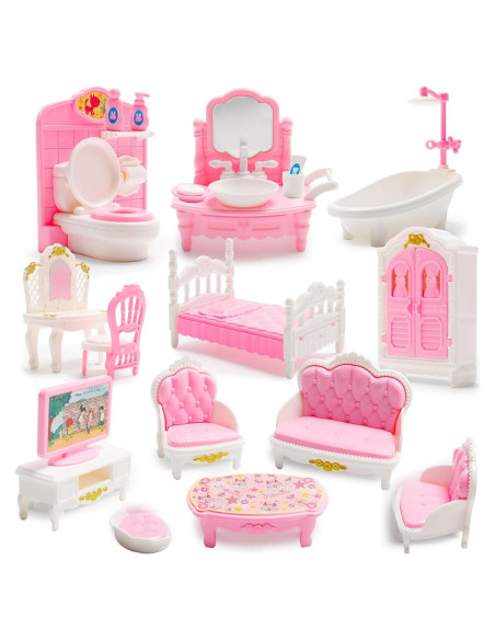 Juego de Baño Miniatura 20 Pcs Aydinids 1:12 Decoración