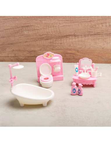 Juego de Baño Miniatura 20 Pcs Aydinids 1:12 Decoración