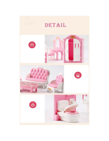 Juego de Baño Miniatura 20 Pcs Aydinids 1:12 Decoración