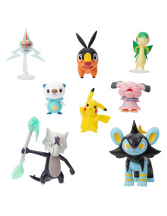 Paquete de Figuras de Batalla Pokémon Jazwares 8 Piezas