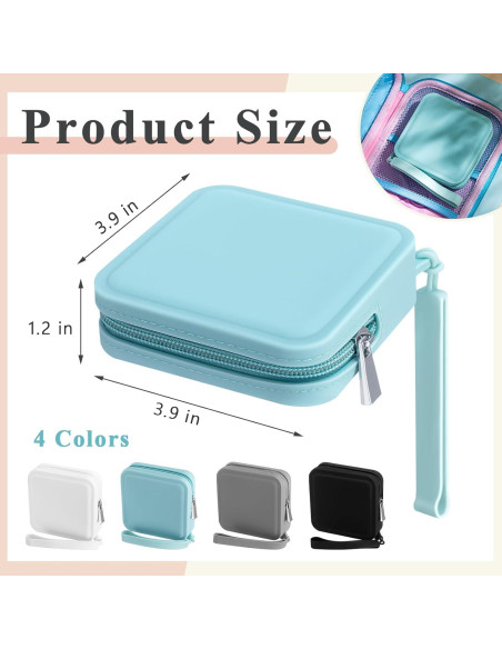 Bolsa de Maquillaje Impermeable Kathfly - 4 Piezas Silicona