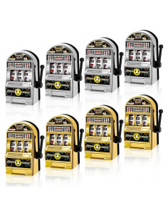 Deekin Mini Máquina Traga Monedas 12 Pcs Juguete Dorado Plateado