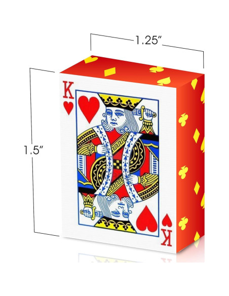 Gamie Mini Cartas de Juego - 20 Barajas de Póker 3.81 cm