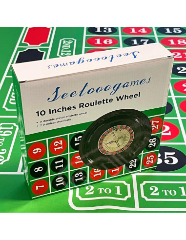 Rueda de Ruleta 25,4 cm SEETOOOGAMES con 2 Bolas